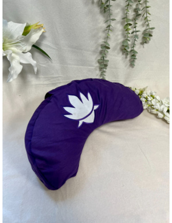 YogaStyles meditatiekussen - halve maan - paars - lotus - Symbolic