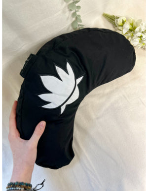 YogaStyles meditatiekussen - halve maan - zwart - lotus - Symbolic
