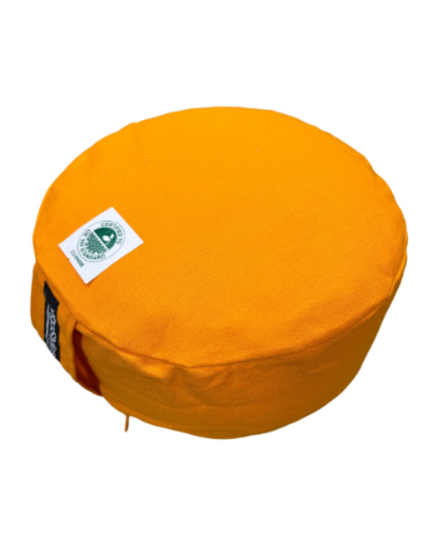 YogaStyles Meditatiekussen Organic Rondo Oranje / Goudgeel