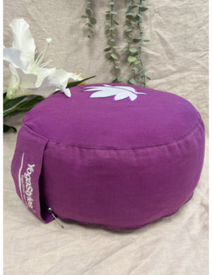 YogaStyles Meditatiekussen Symbolic - Paars met lotusbloem