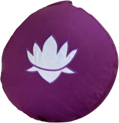 YogaStyles Meditatiekussen Symbolic - Paars met lotusbloem