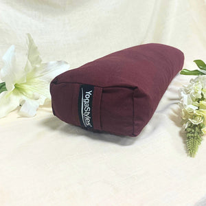YogaStyles Pranayama Yoga Bolster Bordeaux-paars