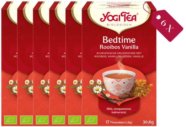 Yogi Tea Bedtime Rooibos Vanilla - tray: 6 stuks