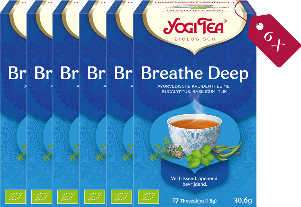 Yogi Tea Breathe Deep - tray: 6 stuks