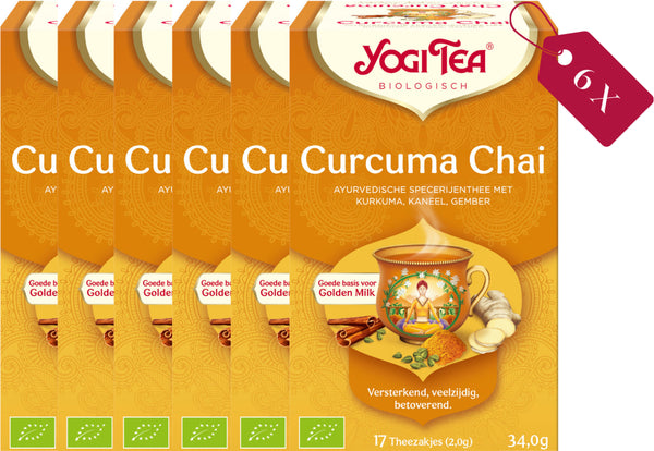 Yogi Tea Curcuma Chai - tray: 6 stuks