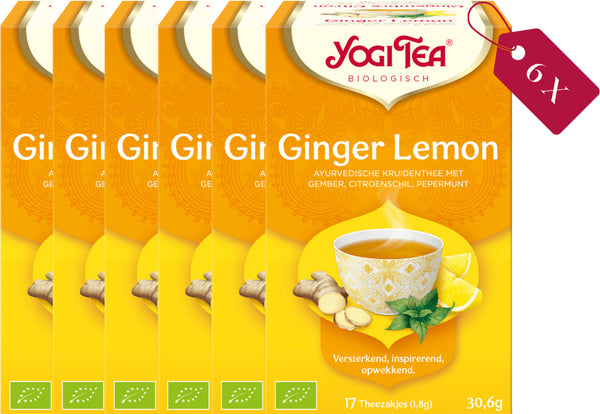 Yogi Tea Ginger Lemon - tray: 6 stuks