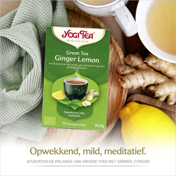 Yogi Tea Green Tea Ginger Lemon Bio - 3 pakjes