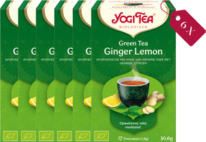 Yogi Tea Green Tea Ginger Lemon - tray: 6 stuks