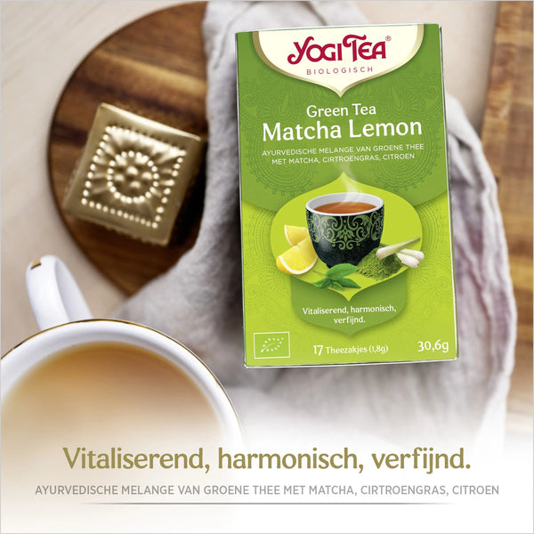Yogi Tea Green Tea Matcha Lemon Bio - 3 pakjes
