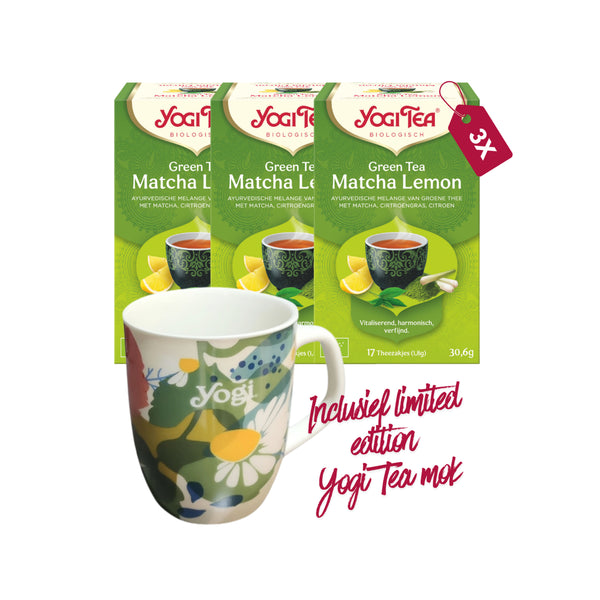 Yogi Tea Green Tea Matcha Lemon Bio - 3 pakjes