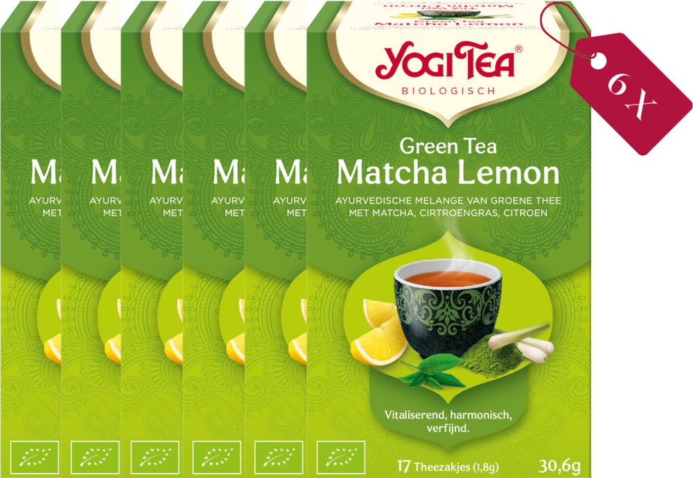 Yogi Tea Green Tea Matcha Lemon - tray: 6 stuks